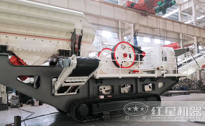 可移動履帶式hd86顎式破碎站