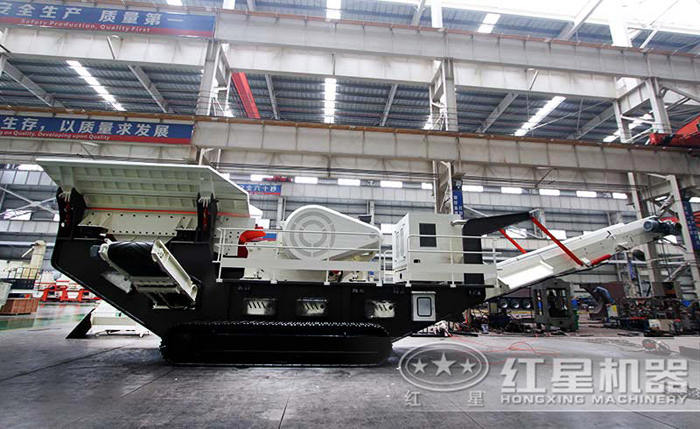 移動式破碎生產線安裝完成圖 移動式破碎生產線安裝完成圖
