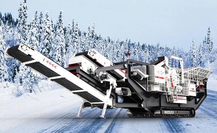 履帶移動式破碎機(jī)雪地圖 履帶移動式破碎機(jī)雪地圖