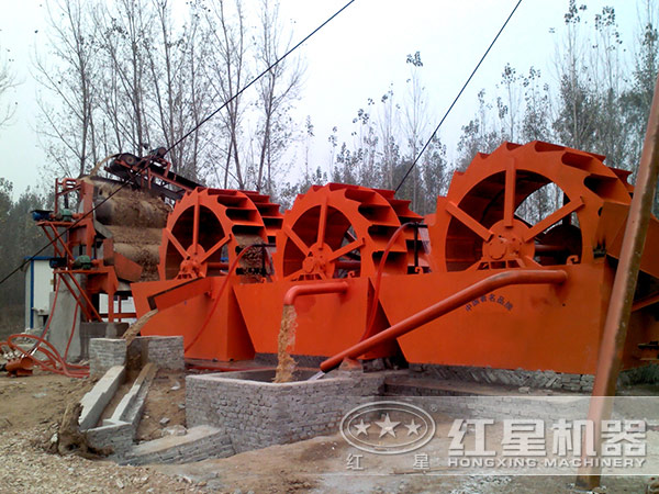 洗沙機工作現場圖