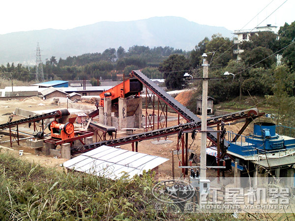 砂石生產線現場圖