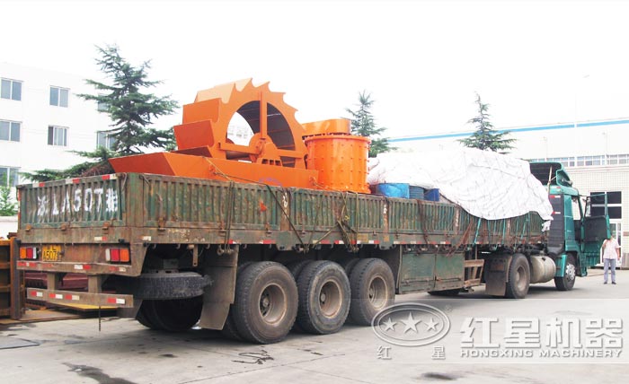 紅星單葉輪水輪洗砂機發貨了 紅星單葉輪水輪洗砂機發貨了