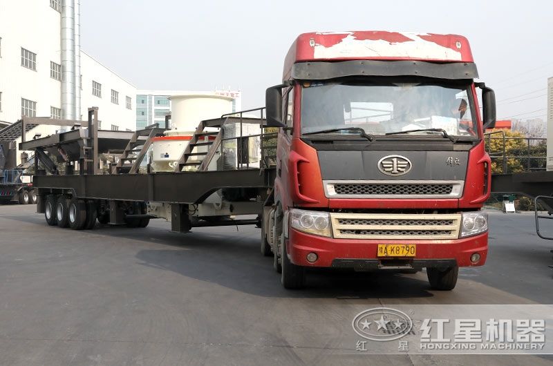 可移動石子機搭載制沙機