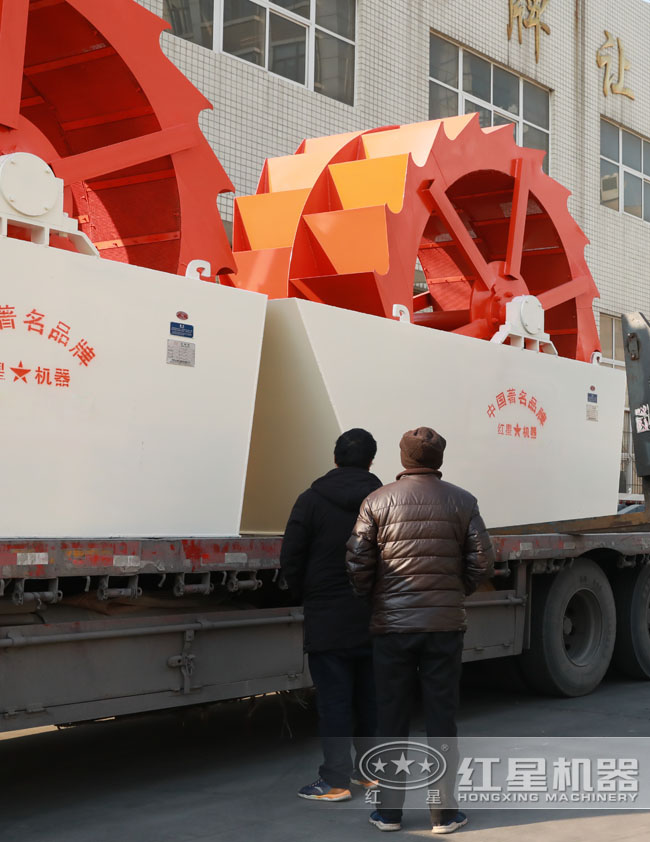 輪式洗砂機發貨現場 輪式洗砂機發貨現場
