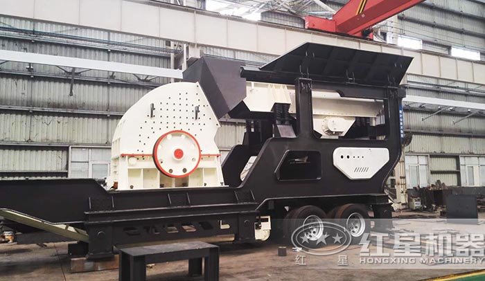 移動破碎站搭載重錘破 移動破碎站搭載重錘破