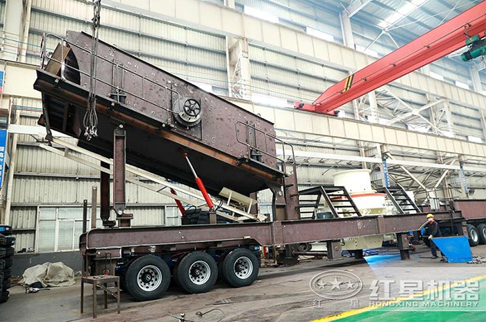 移動石料破碎機搭載制砂機 移動石料破碎機搭載制砂機