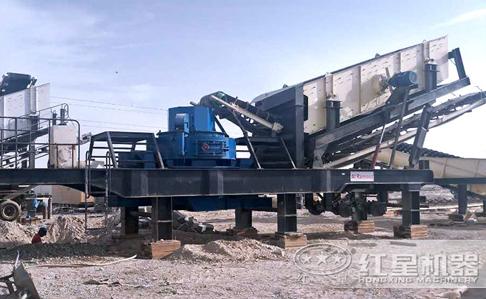 移動制沙生產線現場 移動制沙生產線現場