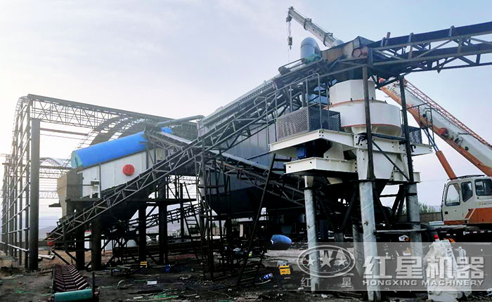 紅星機器配置的時產300噸制沙生產線 紅星機器配置的時產300噸制沙生產線