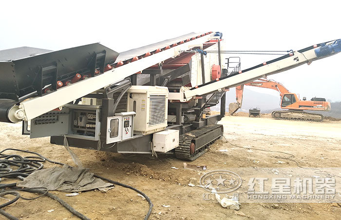 履帶移動建筑垃圾加工設備 履帶移動建筑垃圾加工設備