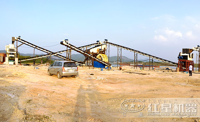 制砂機(jī)客戶安裝現(xiàn)場(chǎng)