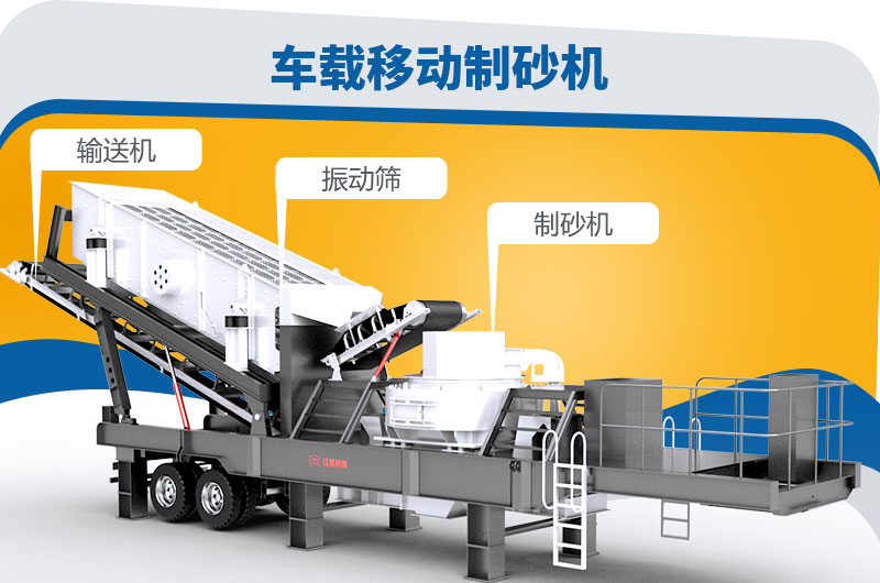 車載移動制砂機組成-集制砂、篩分于一體