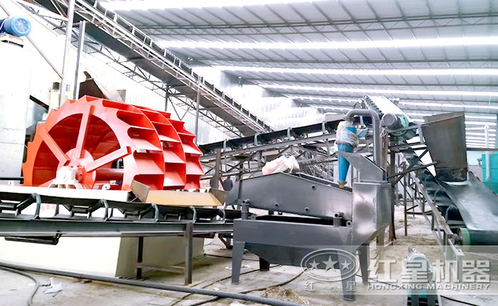 洗砂機環(huán)保生產(chǎn)現(xiàn)場