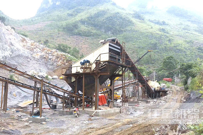 PF1214反擊破與振動篩配合作業