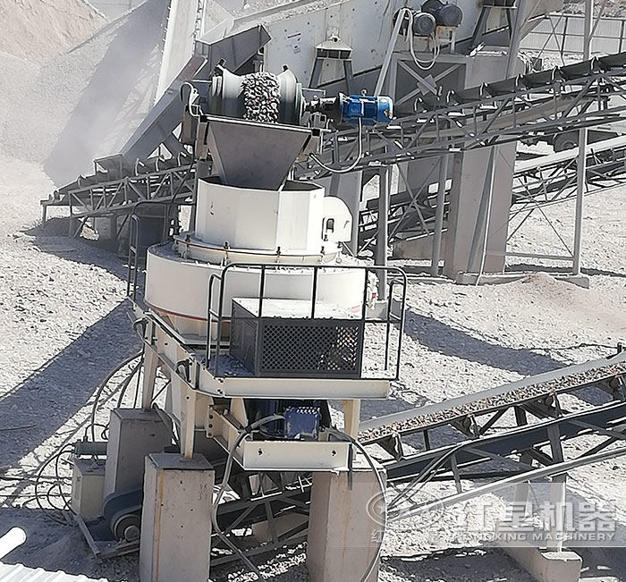 紅星沖擊式破碎機制沙作業現場