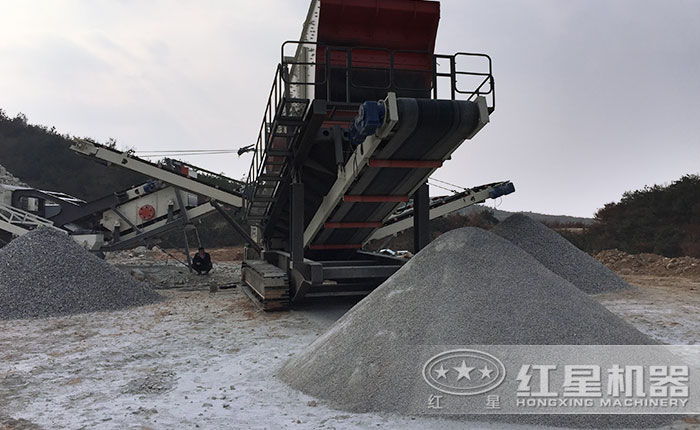 履帶配置的移動石料生產線 履帶配置的移動石料生產線