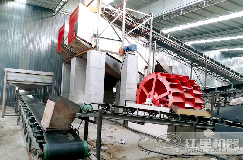 三輪斗洗砂機環保廠房作業現場 三輪斗洗砂機環保廠房作業現場