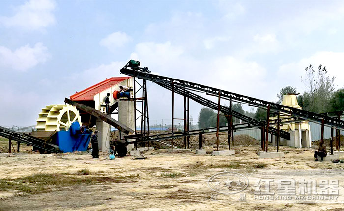 固定制沙機現場 固定制沙機現場