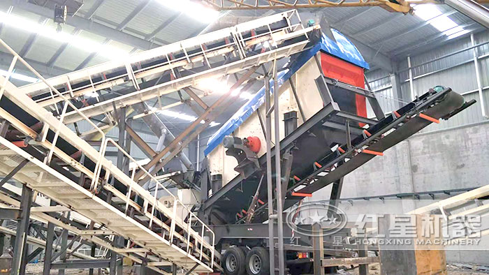 小型移動一體式制砂機油電兩用