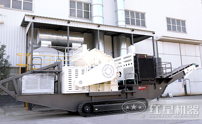 履帶移動磕沙機