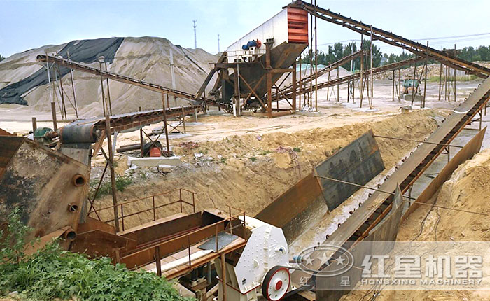 配置錘破的石料場