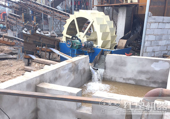 洗砂機施工現場 洗砂機施工現場