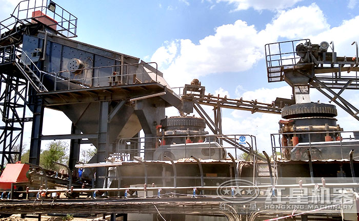 客戶圓錐破碎機生產現場 客戶圓錐破碎機生產現場