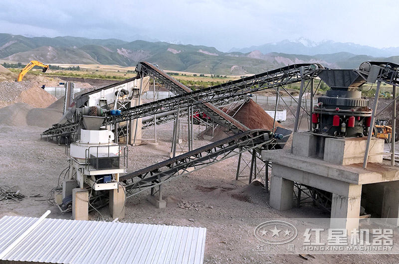 制砂生產線出料圖