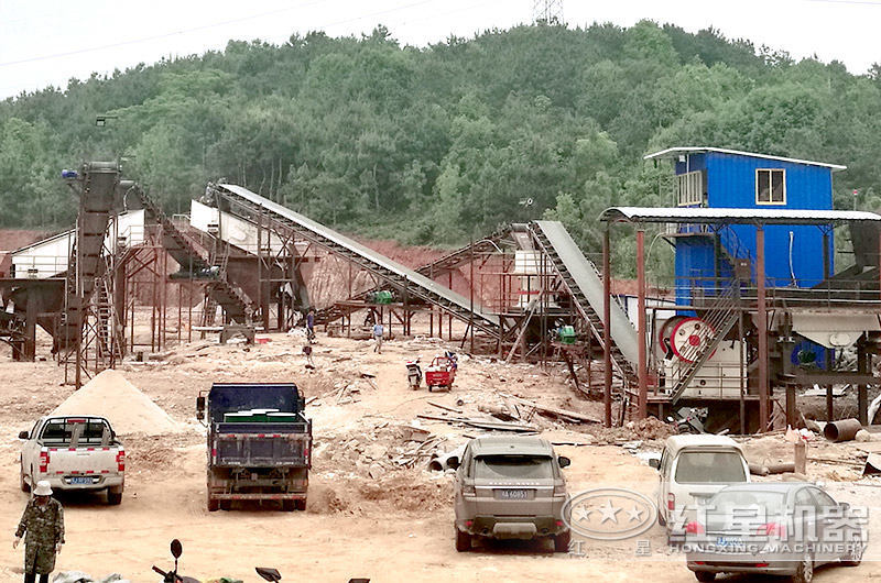 紅星機器配置的固定碎石場生產線