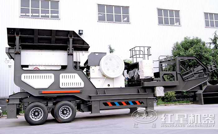 移動石子機—搭載鄂式破碎機 移動石子機—搭載鄂式破碎機