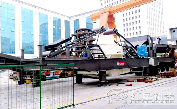 移動石子機—搭載制砂機 移動石子機—搭載制砂機