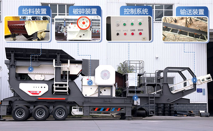 輪胎移動石頭加工機(jī)器 輪胎移動石頭加工機(jī)器