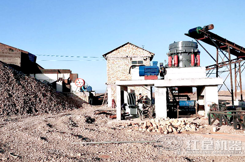 PE-750×1060鄂式破碎機+Φ1750圓錐破