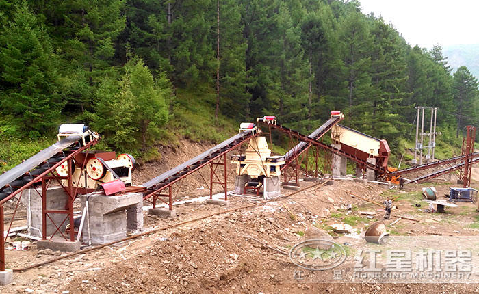 HX制砂機生產線現場 HX制砂機生產線現場