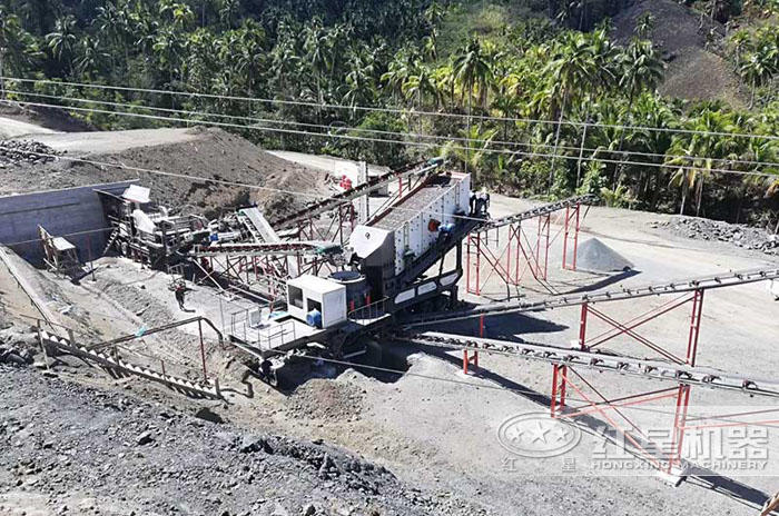 時產100噸圓錐移動式破碎機生產現場——廣西 時產100噸圓錐移動式破碎機生產現場——廣西