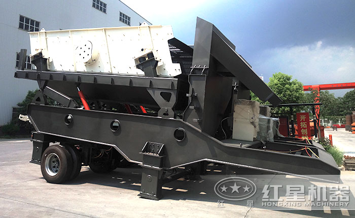 移動式泥石分離機 移動式泥石分離機