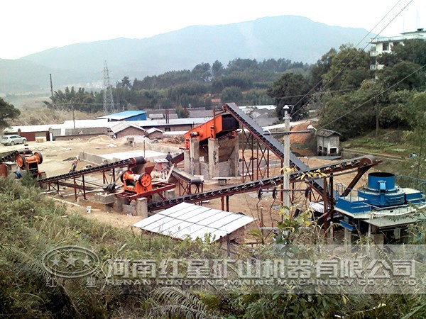 玄武巖加工成砂子的工藝流程