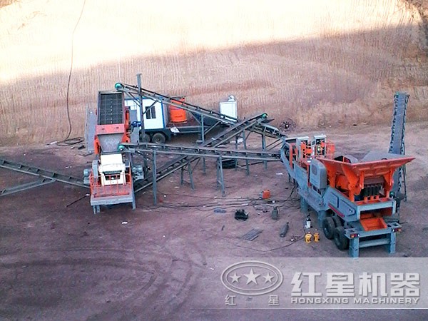 建筑垃圾破碎站多臺聯機作業,處理方式更多樣