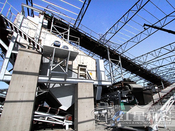 安徽時產(chǎn)3000噸石英砂加工生產(chǎn)線現(xiàn)場