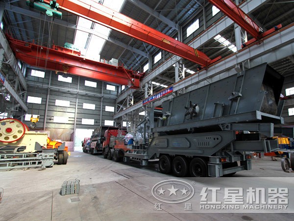 移動破碎站生產(chǎn)車間