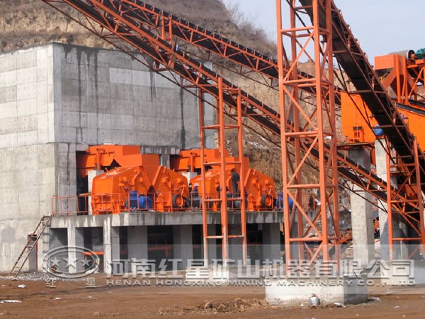 時產400噸花崗巖生產線工藝流程