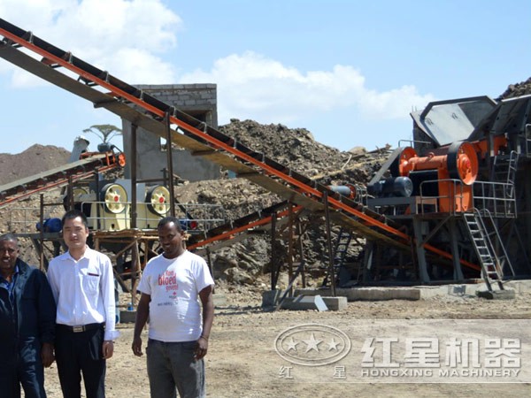 日產500方石子生產線售后維修